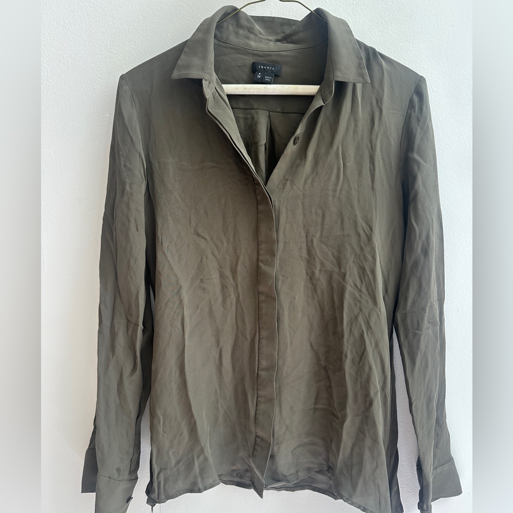 Theory Silk Shirt Size S